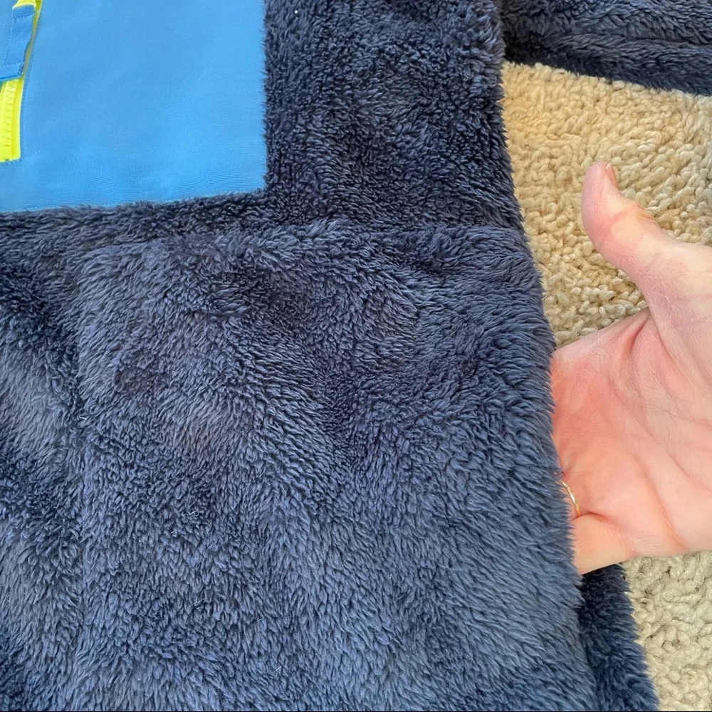 J Crew Superplush Sherpa Full-Zip Jacket Navy Blue Size Medium - Picture 6 of 12